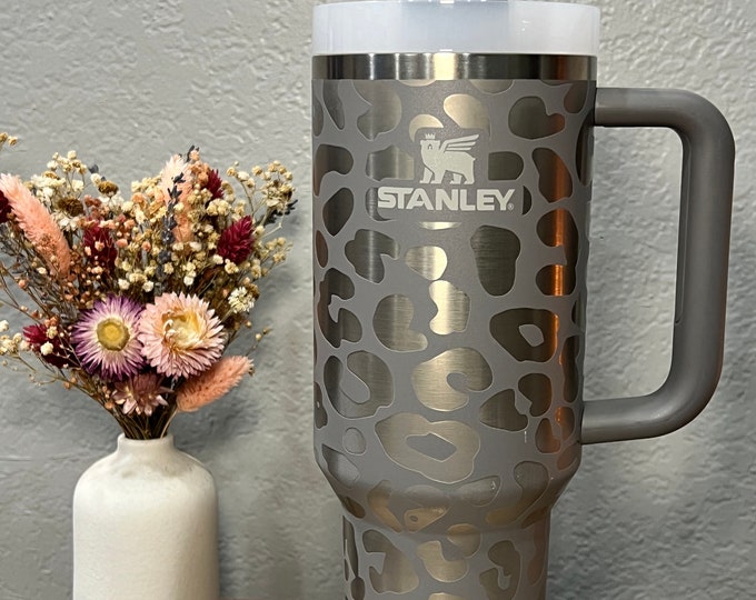 DISCOUNTED | Stanley tumbler | Cheetah & quote |  discounted