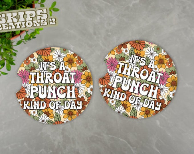 Car Coasters | Throat Punch | Pack Of 2
