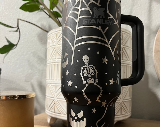 Halloween | Doodles | Tumbler | laser engraved | full design
