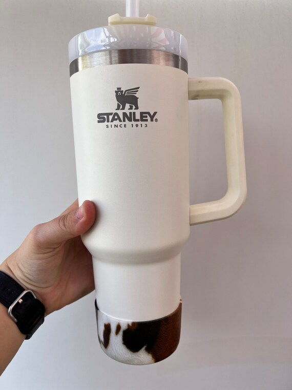 Cow Print Engraved Stanley Adventure Quencher 40oz Tumbler 