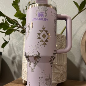 Stanley Tumbler | Western | boho | laser engraved | full design