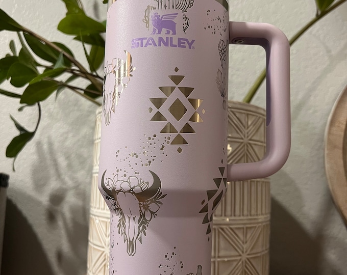 Stanley Tumbler | Western | boho | laser engraved | full design