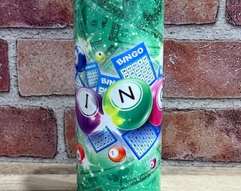 Bingo | Money | Glitter | Gift for her | Sublimation | Tumbler