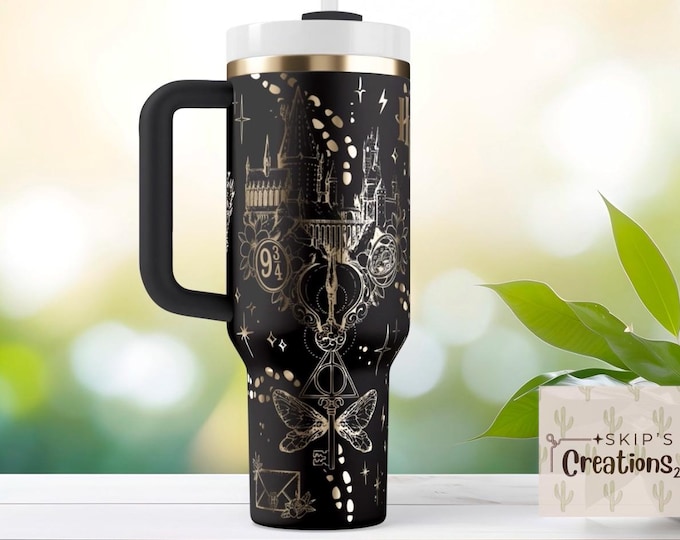 Wizardly | Fantasy | Steps | Tumbler | laser engraved | full design