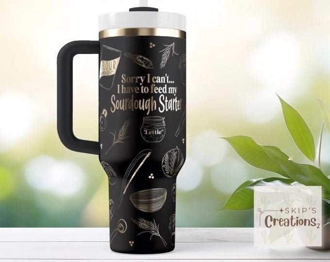 Sourdough | Bread | Baker | Tumbler | laser engraved | full design