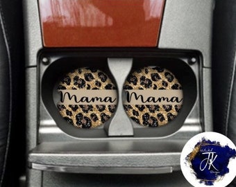 Car coasters | Mama | Leopard