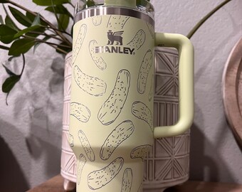 Stanley Tumbler | Pickles | Dill | laser engraved | full design