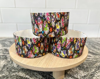 DISCOUNTED | Tumbler boot | skulls | colorful