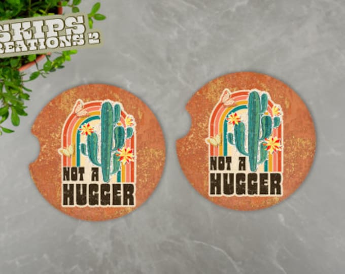 Car Coasters | Not A Hugger | Pack Of 2