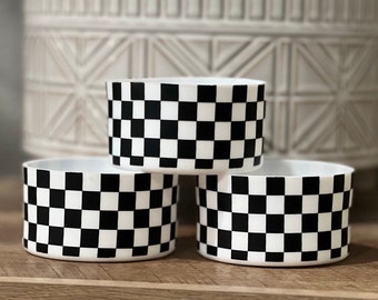 Tumbler boot | Black & white checkered