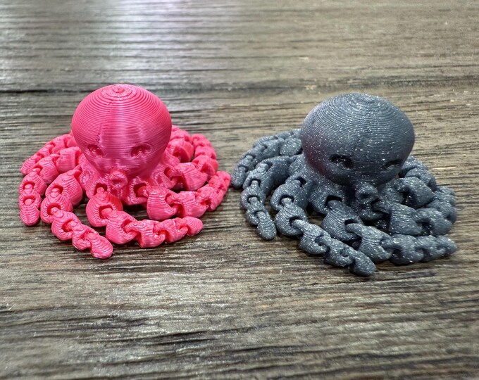 Pencil Topper | Octopus | Fidget | Wiggle | 3D Print