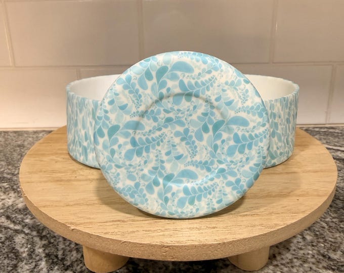 Tumbler boot | Leafy blue