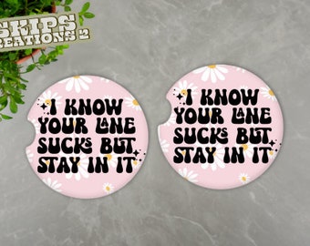 Car Coasters | Your Lane Sucks | Pack Of 2