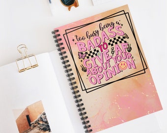 Too busy | Spiral Notebook - Ruled Line