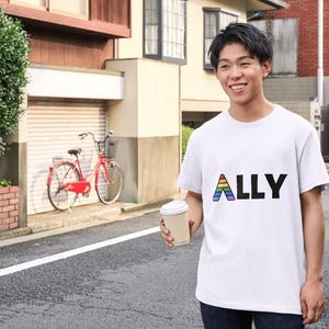 LGBTQ+ Ally | LGBTQ+ Shirt, PRIDE Rainbow T-Shirt, Transgender Shirt, Gay Pride Month, Queer Bi Pride Summer Trendy Tees