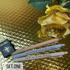 Bible Verse Gel Pen Set: Christian Scripture Pens