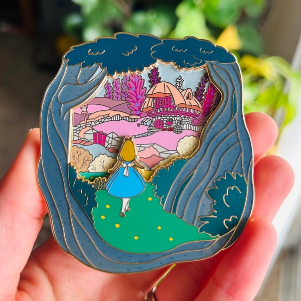 Wandering Wonderlander Fantasy Pin