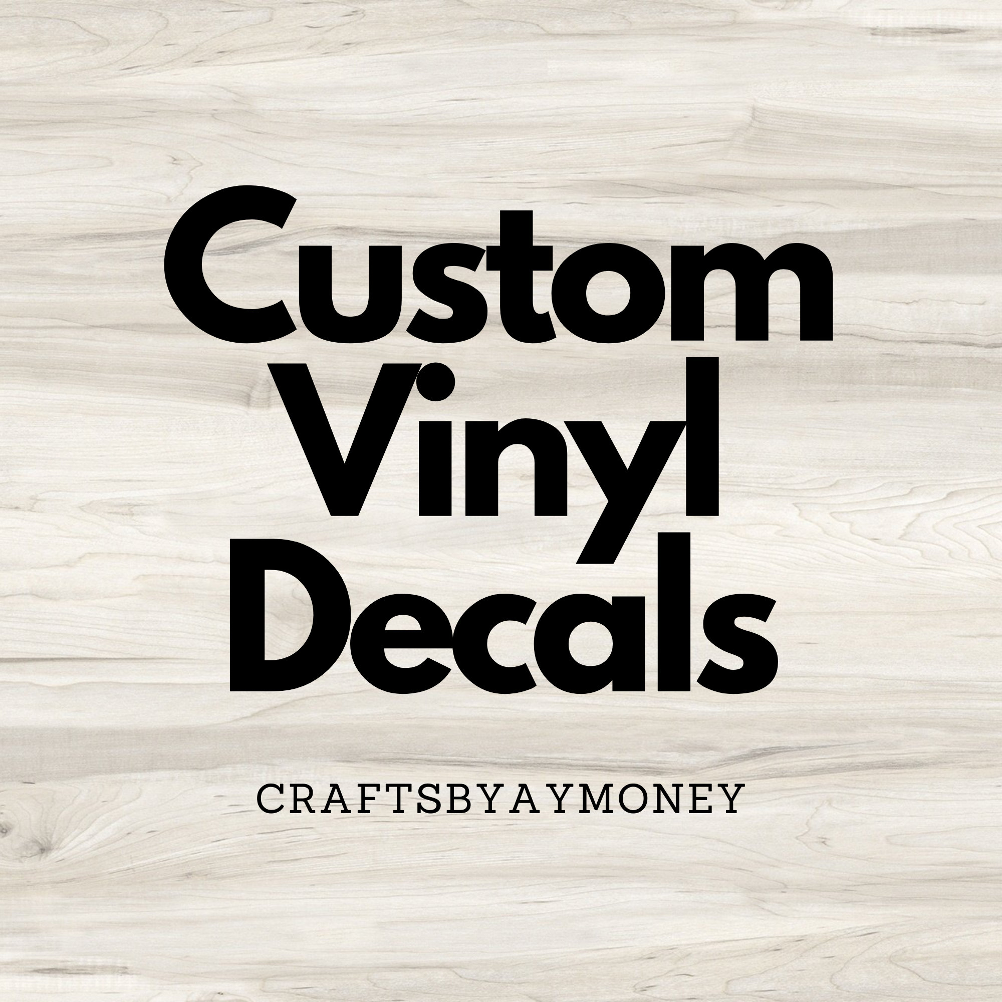 Single or Multicolored All Logos or Texts 100 Custom Vinyl Decals