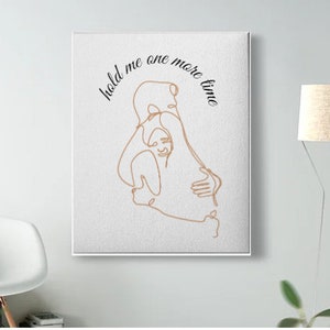 Loving Embrace Minimalist Printable Wall Hanging