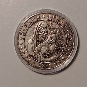 Evil Lust V2 Novelty Lucky Heads/Tails Challenge Coin USA Hobo Nickel