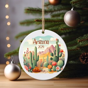 Arizona Ornament, Arizona Christmas, Saguaro Ornament, Travel Ornament, State Ornament, Cactus Ornament, Arizona State, Arizona Gifts