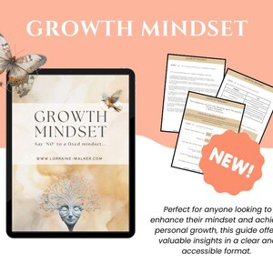Growth Mindset, Coaching Workbook, Mental Health Guide, Career ...