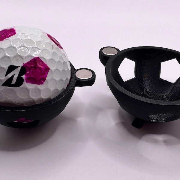 Golf Ball Stencil Soccer Style 3D Printed