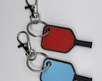 Personalized Custom Color Pickleball Keychain Bag Tag Gift 3D Printed - Lot of 3