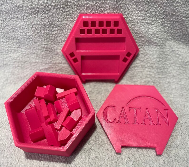 Catan Game Piece Set Holder & Organizer Custom Colors Etsy