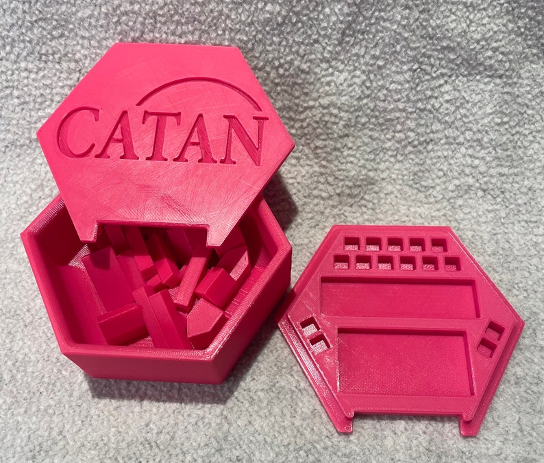 Catan Game Piece Set Holder & Organizer Custom Colors Etsy
