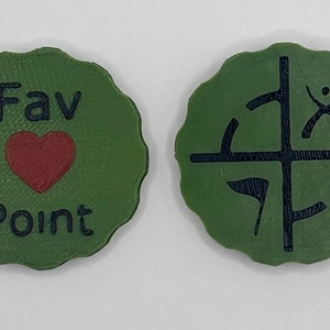 Custom Geocaching GeoCoin Favorite Point Token - Lot of 20