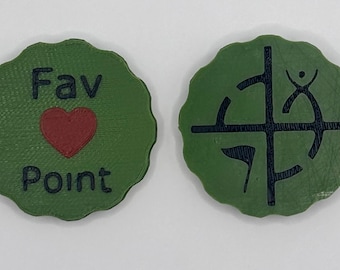 Custom Geocaching GeoCoin Favorite Point Token - Lot of 20