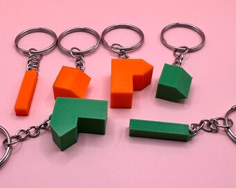 Catan Game Piece Keychain Set - Custom Colors