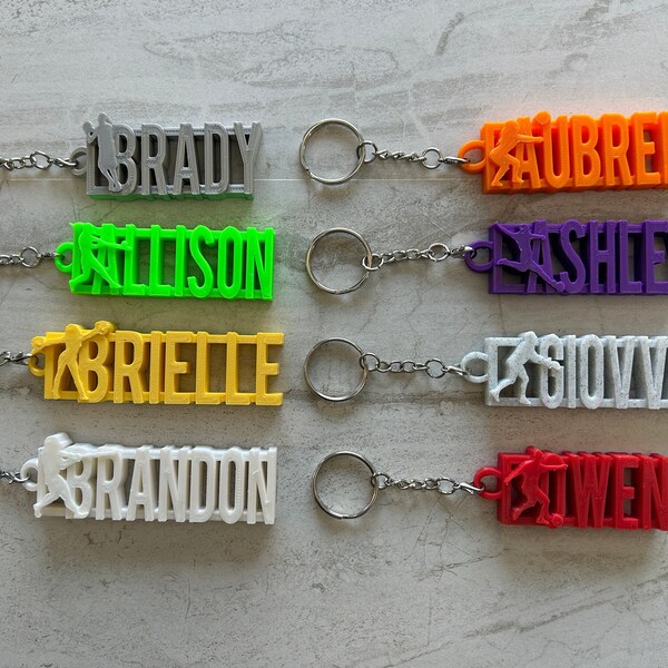 Sports Backpack Keychains Etsy