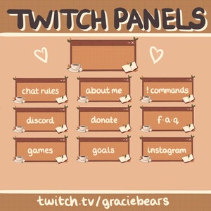 秋の Lofi Twitch パネル、かわいい Twitch パネル、ハロウィン Twitch パック
