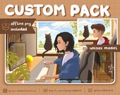 Customizable Animated Lofi Twitch Pack