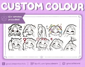 10 bonitos gestos de Twitch de colores personalizados