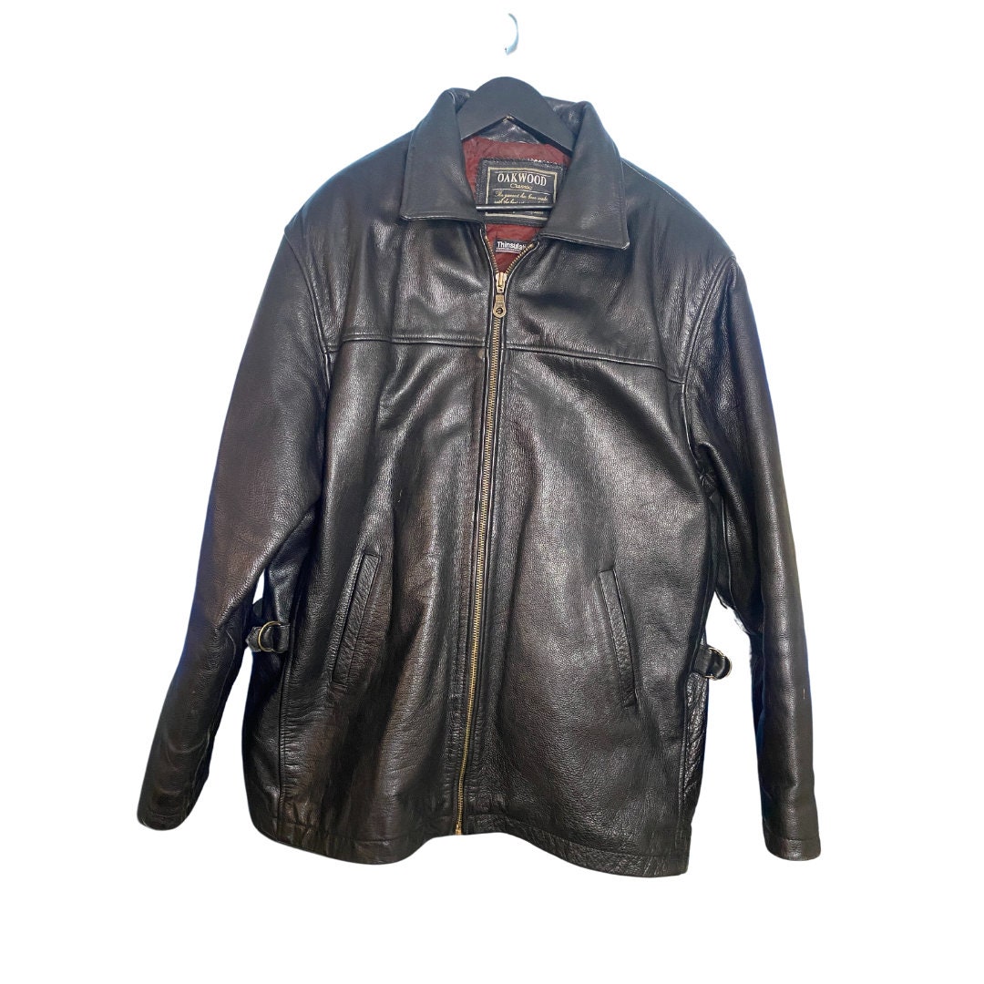 Oakwood Classic Leather Jacket - Etsy