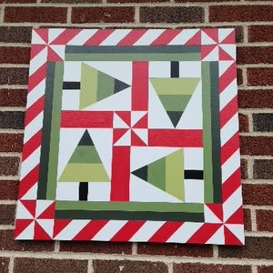 Barn Quilt - Holiday Trees