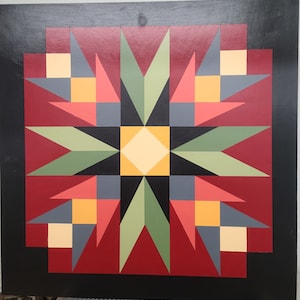 Barn Quilt - Fall Thistle Pattern