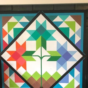 Springtime Bouquet Barn Quilt