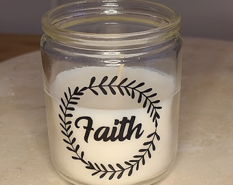 Faith Candle |  Yoga | Inspiration | Self Care | Gift