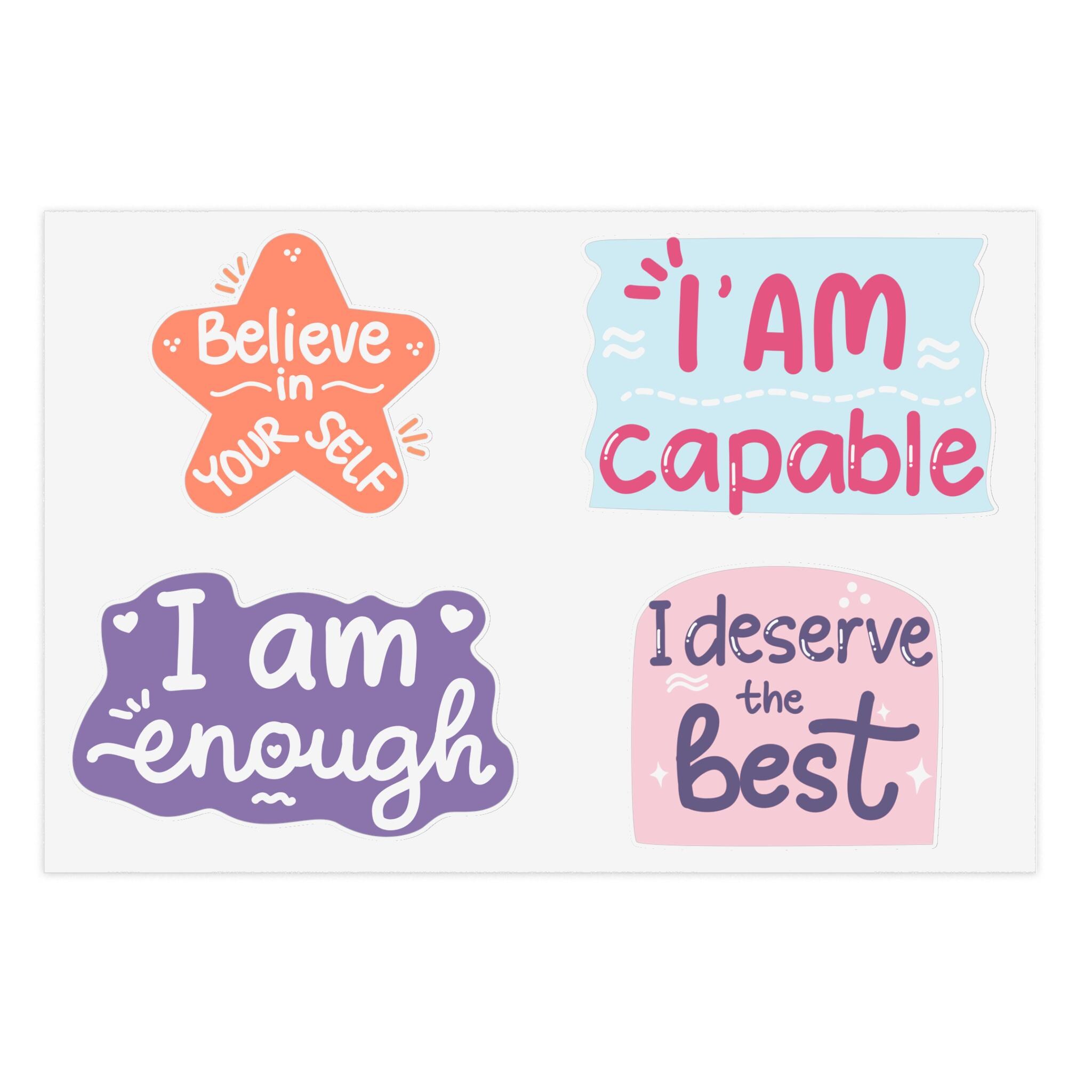 Positive Affirmations Sticker Sheet - Etsy