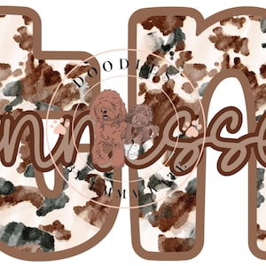 Impresión de vaca Tennessee PNG