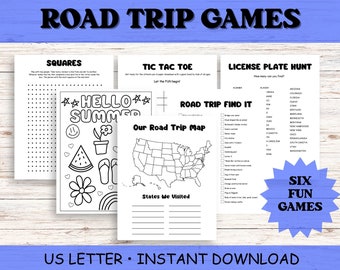 Ultimate Family Road Trip Fun Pack - Printable Games for Kids and Scavenger Hunt Adventures