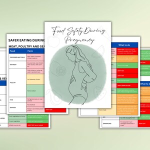 Voedingslijst voor tijdens de zwangerschap Boekje veilig eten tijdens de zwangerschap Tabel met te vermijden voeding tijdens de zwangerschap Aanbevolen voedingsschema