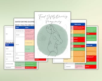 Pregnancy food guide list Safe eating during pregnancy booklet Foods to avoid during pregnancy chart Recommended nutrition quick guide plan
