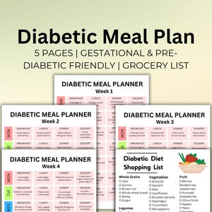 Maaltijdschema voor 4 weken zwangerschapsdiabetes Maaltijdmenu voor één maand Maaltijdplanning voor 30 dagen voor diabetici Koolhydraatarme maaltijdkaart Referentie voedingswaarde voor diabetes