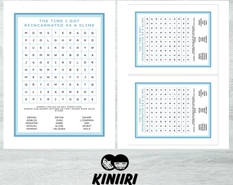 my hero academia word search anime printable word puzzle etsy