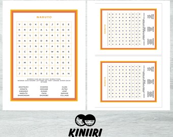 my hero academia word search anime printable word puzzle etsy